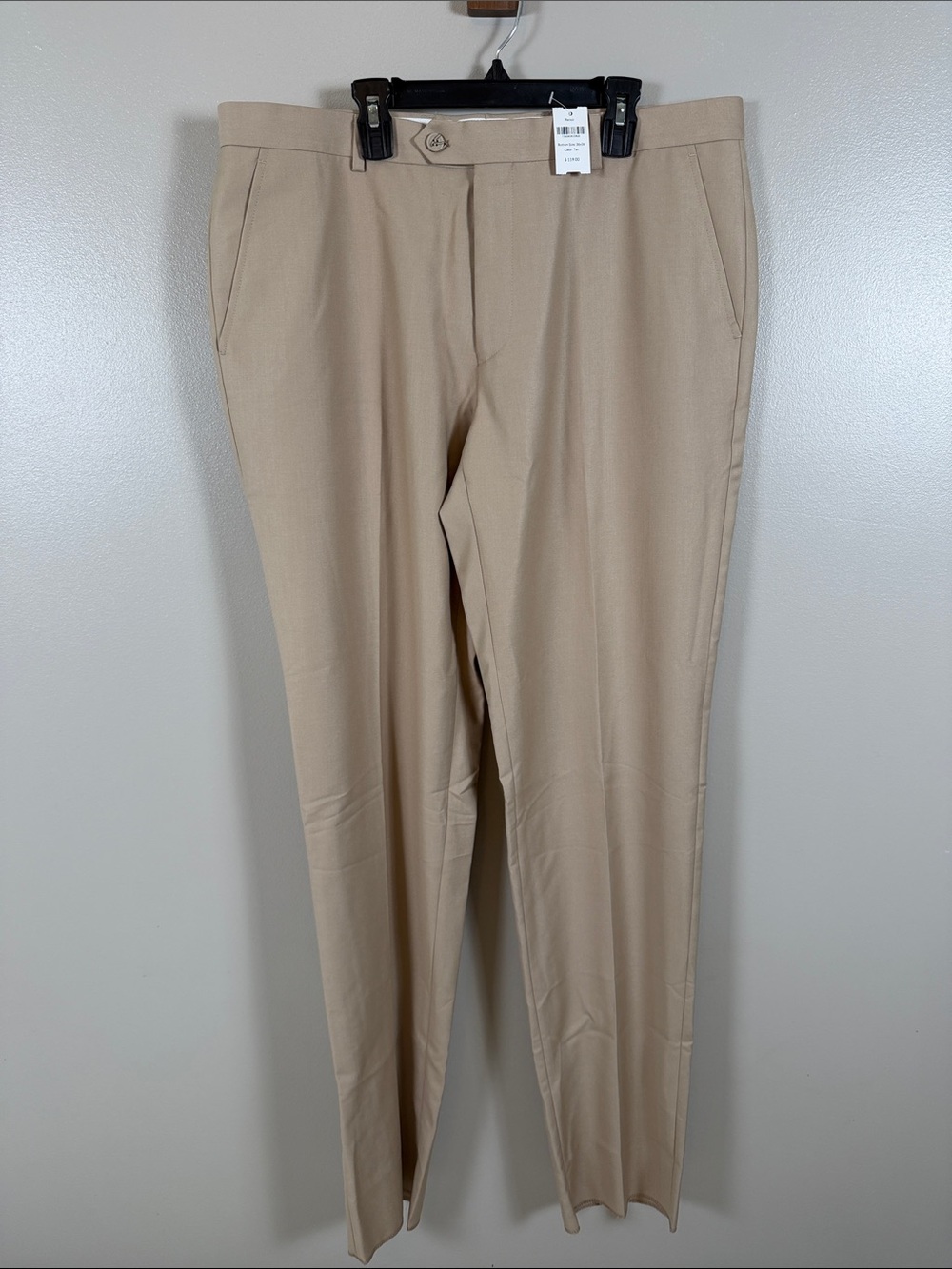Men's Renoir Classic Straight Fit Dress Pants - Khaki